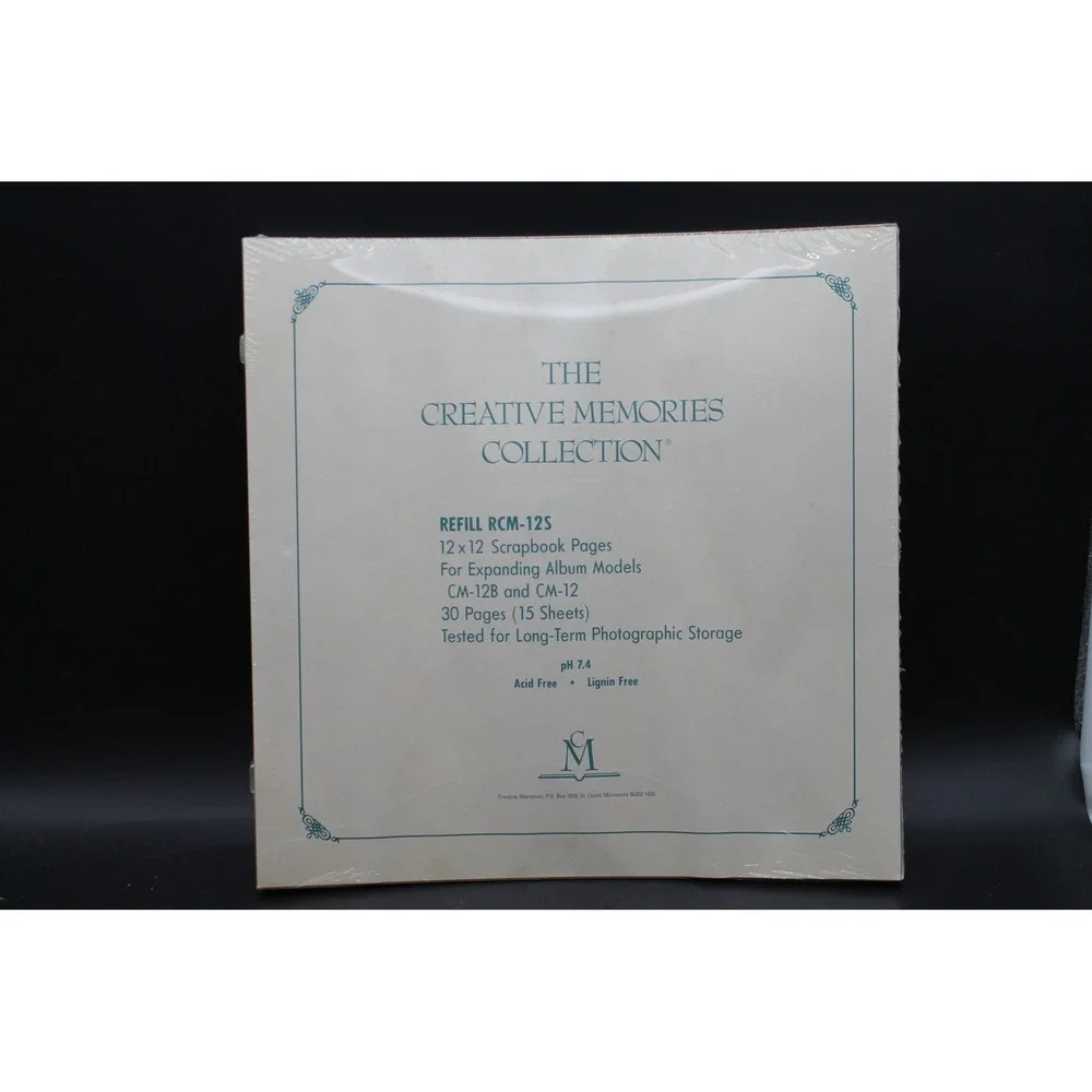 Creative Memories RCM-12S 12x12 Scrapbook Refill Pages 30 Pages Sealed